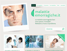 Tablet Screenshot of malattieemorragiche.it